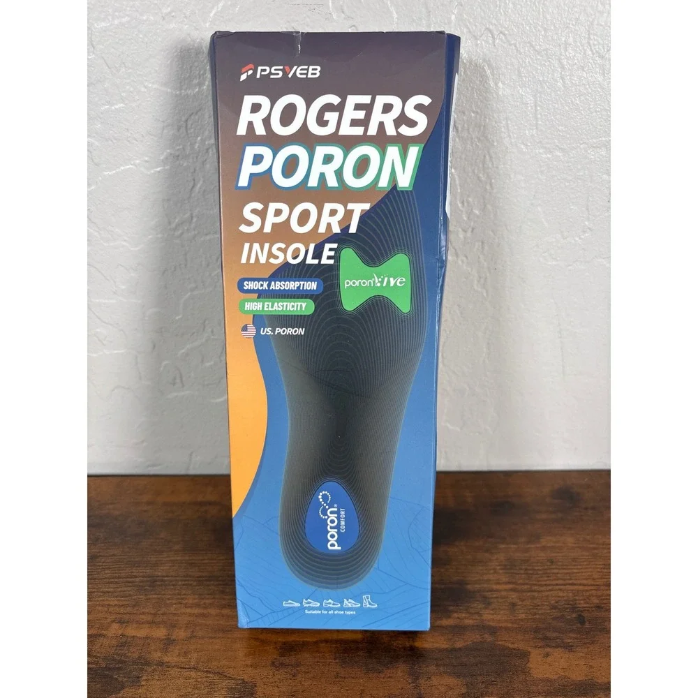Psveb‎ Rogers Poron Sport Insole Blue XS Shock Absorption Orthotic Arch Support